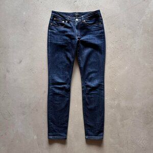 apc dark wash moulant skinny jeans